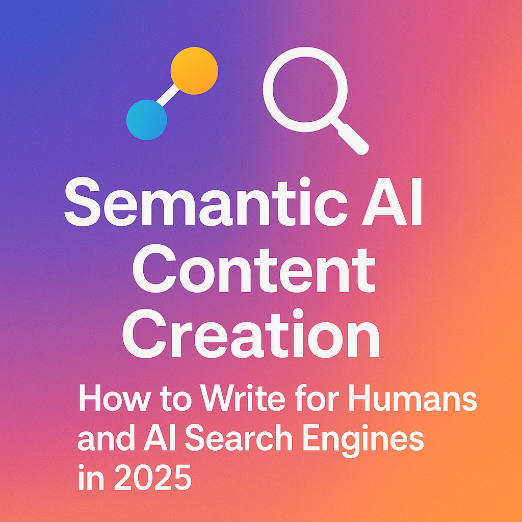 Semantic AI Content Creation: How to Write for Humans and AI Search Engines in 2025